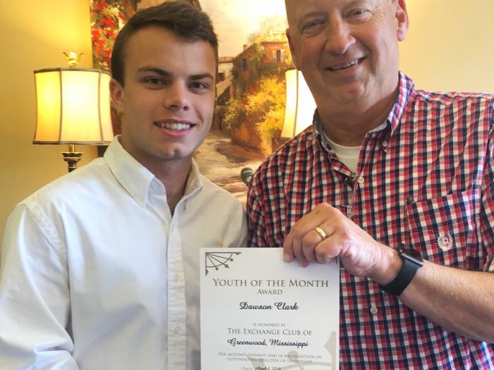 Student of the Month - Dawson Clark