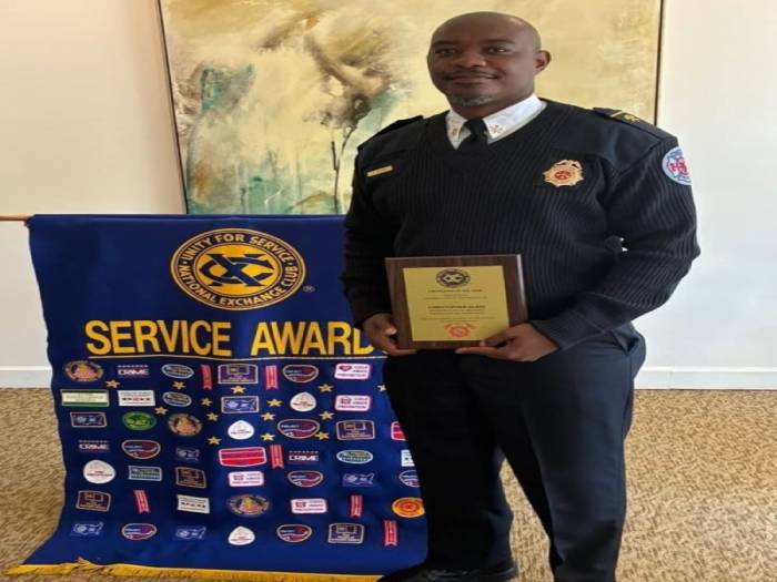Chief Glass Recognized as Greenwood Exchange Club Fire Fighter of the Year for 2025-2026