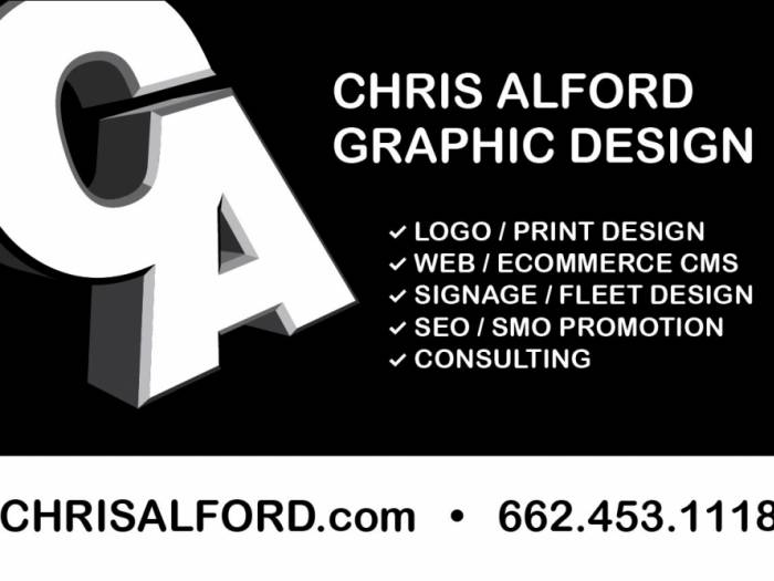 Special Thanks to Chris Alford Graphic Design